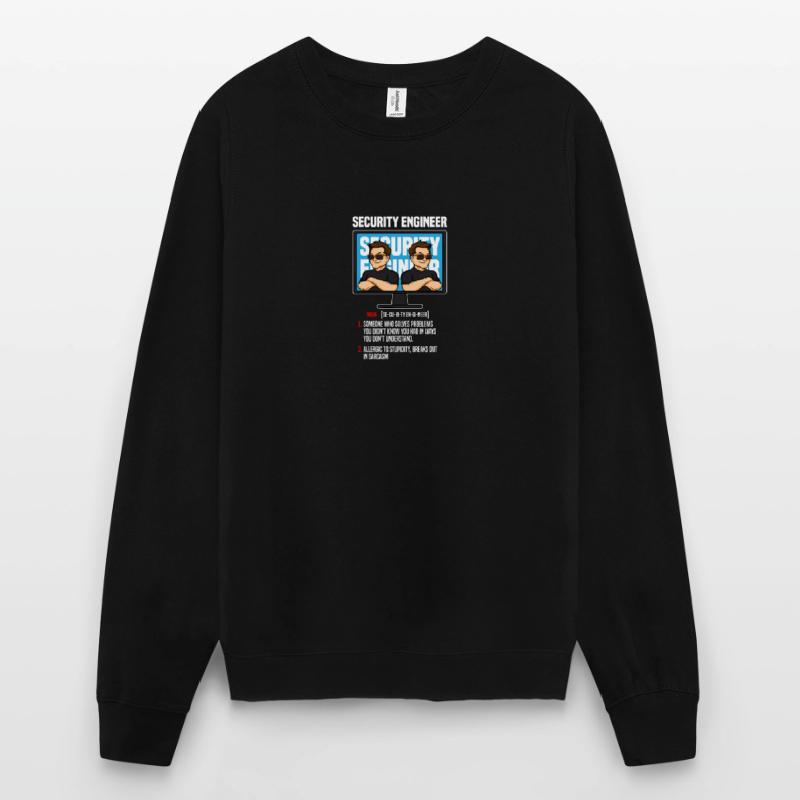 IT Security Definition computer security Trojan gift Unisex Sweatshirt