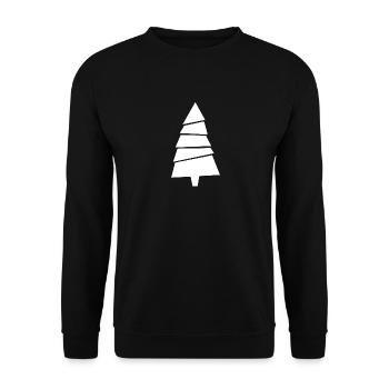 Weihnachtsbaum - Unisex Pullover - Schwarz - Vorne - Alina (178cm) & Michal (187cm)