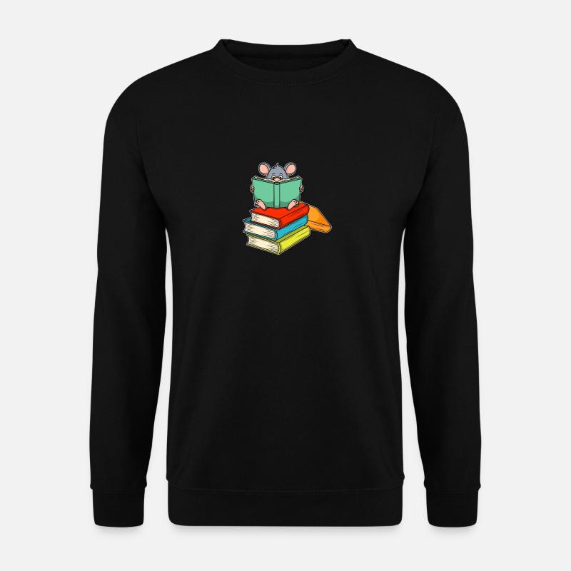Reading Fox Bookworm Weihnachtsgeschenkidee - Unisex Pullover - Schwarz