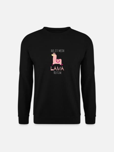 Anti-Fasching Anti-Karneval Kostüm Lama - Unisex Pullover - Schwarz
