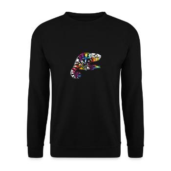 Chameleons - Unisex Sweatshirt - black - Front - Alina (178cm) & Michal (187cm)