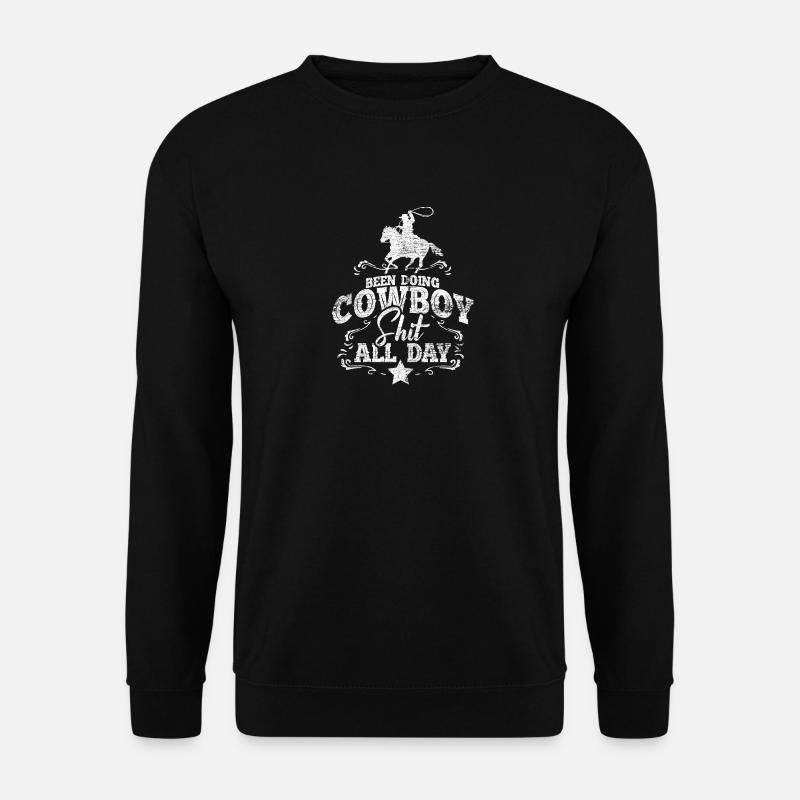 Cowboy Pferd - Unisex Pullover - Schwarz