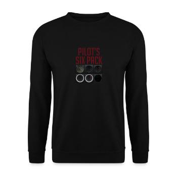 Pilote volant - Sweat-shirt Unisexe - noir - Devant - Alina (178cm) & Michal (187cm)