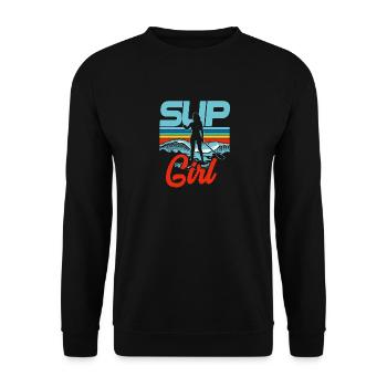 SUP Mädchen - Unisex Pullover - Schwarz - Vorne - Alina (178cm) & Michal (187cm)