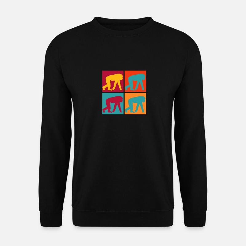 Affe - Unisex Pullover - Schwarz