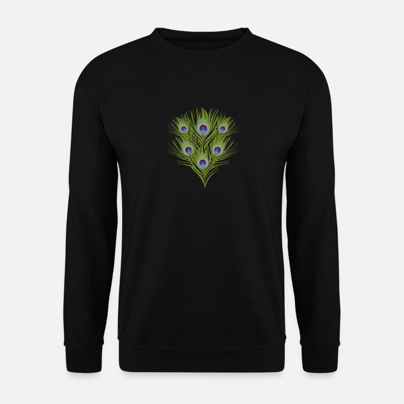 Pfau Zoo - Unisex Pullover - Schwarz