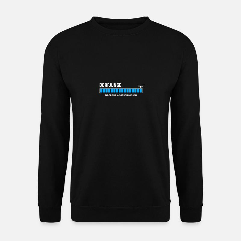 Land Dorf Dorfleben Geschenk · Dorfjunge - Unisex Pullover - Schwarz