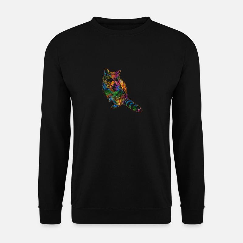 Waschbär - Unisex Pullover - Schwarz