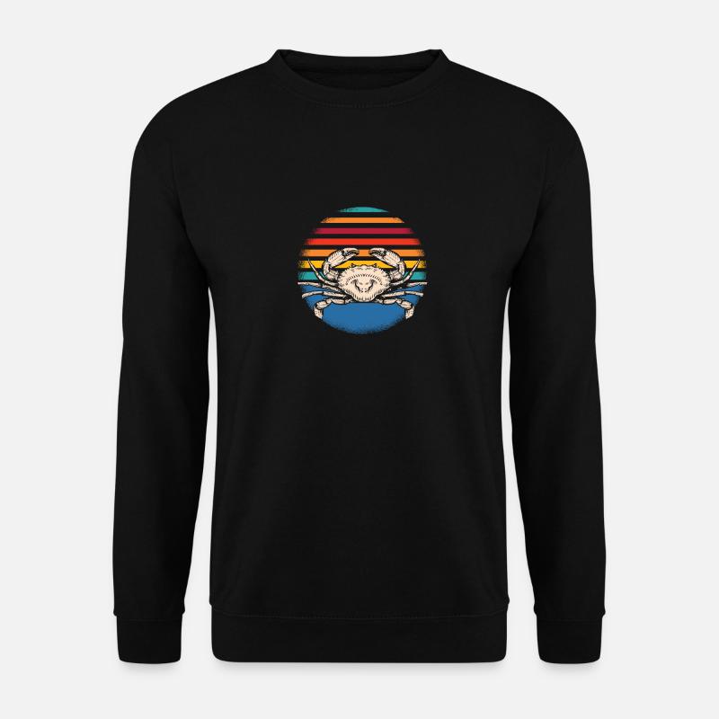 Retro Krebs - Unisex Pullover - Schwarz