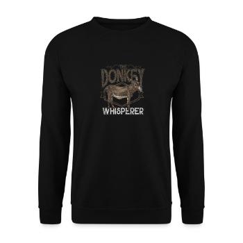 Ânes Agriculture - Sweat-shirt Unisexe - noir - Devant - Alina (178cm) & Michal (187cm)