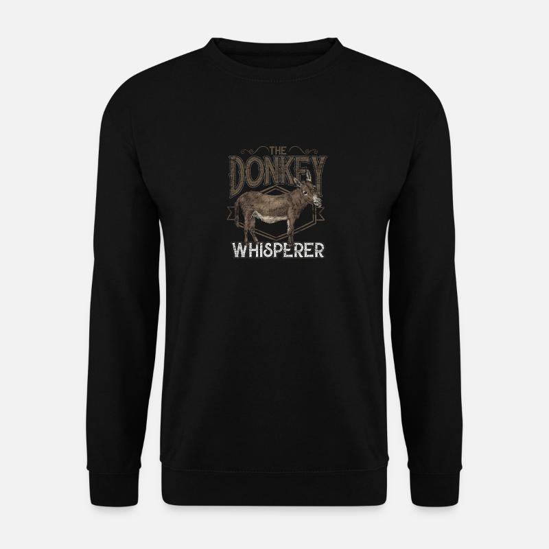 Esel Landwirtschaft - Unisex Pullover - Schwarz