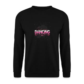 Cadeau Cowboy Linedance - Sweat-shirt Unisexe - noir - Devant - Alina (178cm) & Michal (187cm)