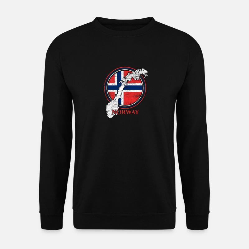 Norwegen Land Wikinger - Unisex Pullover - Schwarz
