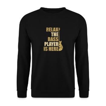 Guitare basse guitare - Sweat-shirt Unisexe - noir - Devant - Alina (178cm) & Michal (187cm)