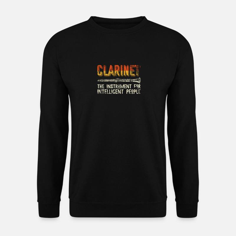 Klarinette - Unisex Pullover - Schwarz