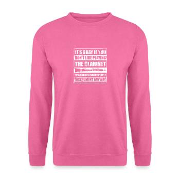 Klarinette - Unisex Pullover - Pink - Vorne