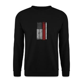 Drums America musicians - Unisex Sweatshirt - black - Front - Alina (178cm) & Michal (187cm)