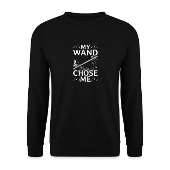 Flute music flutist - Unisex Sweatshirt - black - Front - Alina (178cm) & Michal (187cm)
