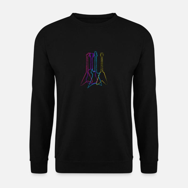 Gitarre E-Gitarre Gitarrist - Unisex Pullover - Schwarz