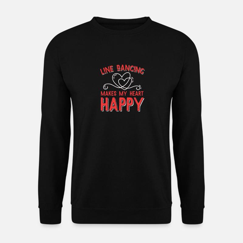 Danse de cowboy de linedance - Sweat-shirt Unisexe - noir
