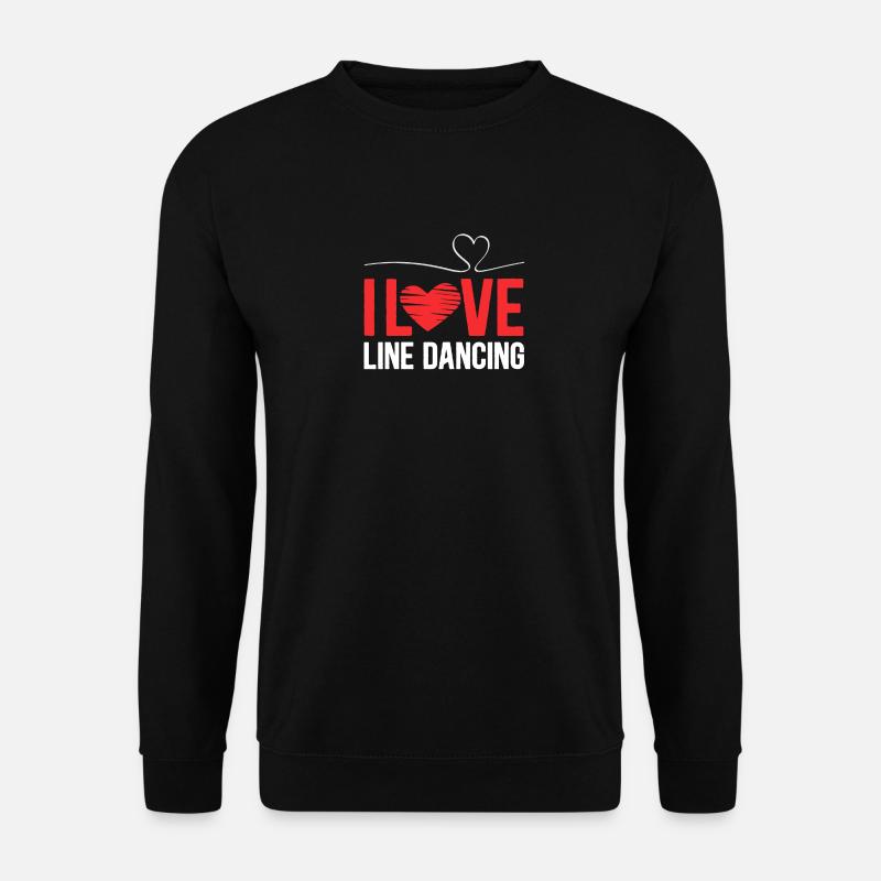 Linedance Liebe Wilden Westen - Unisex Pullover - Schwarz