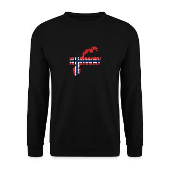 Norwegen Skandinavien - Unisex Pullover - Schwarz - Vorne - Alina (178cm) & Michal (187cm)