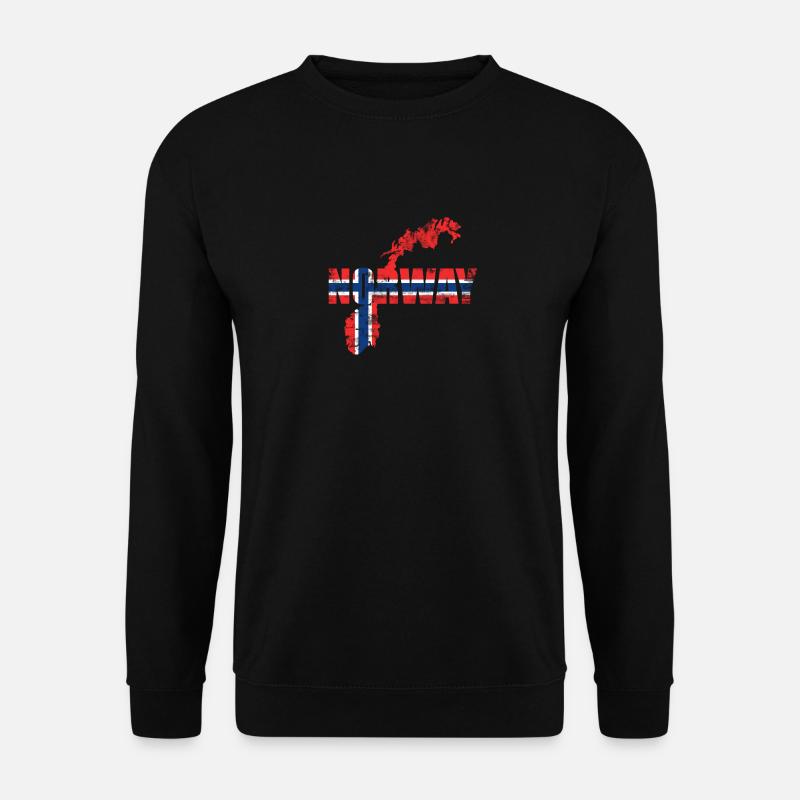Norwegen Skandinavien - Unisex Pullover - Schwarz