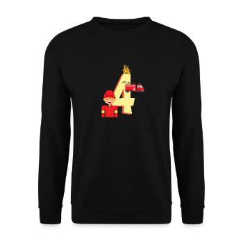 Lustiges Kinder Geburtstagsshirt Berufswunsch - Unisex Pullover - Schwarz - Vorne - Alina (178cm) & Michal (187cm)