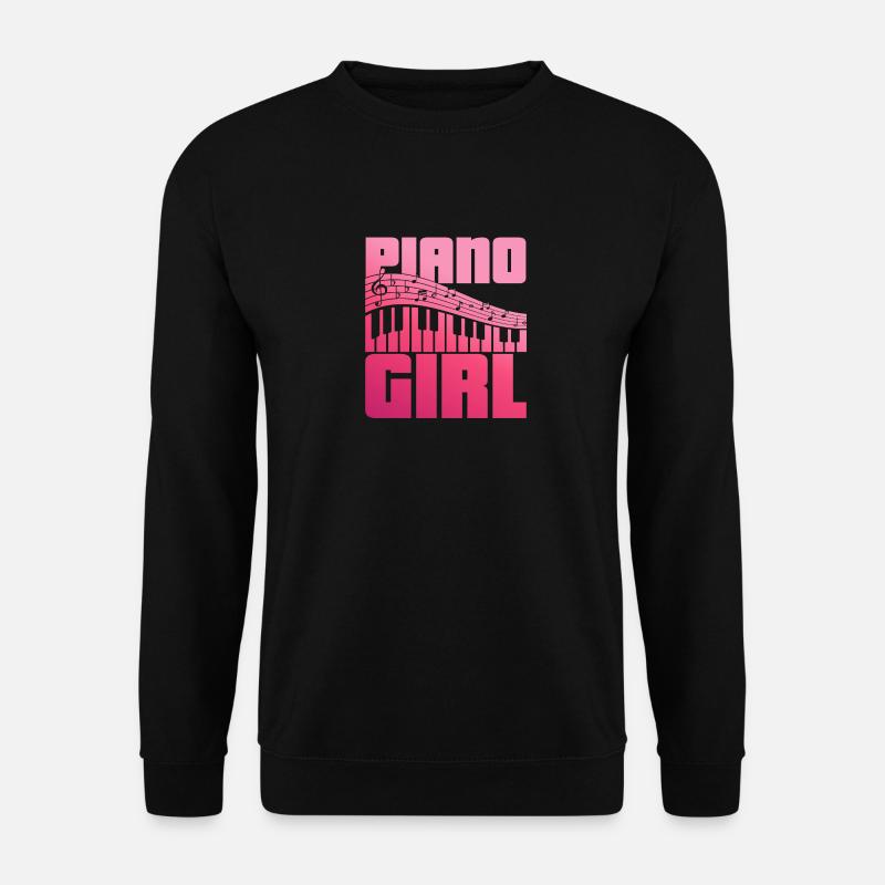 Klavier Piano - Unisex Pullover - Schwarz