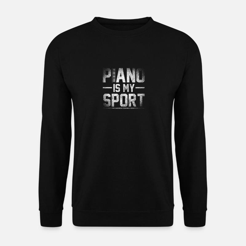 Piano - Unisex Pullover - Schwarz