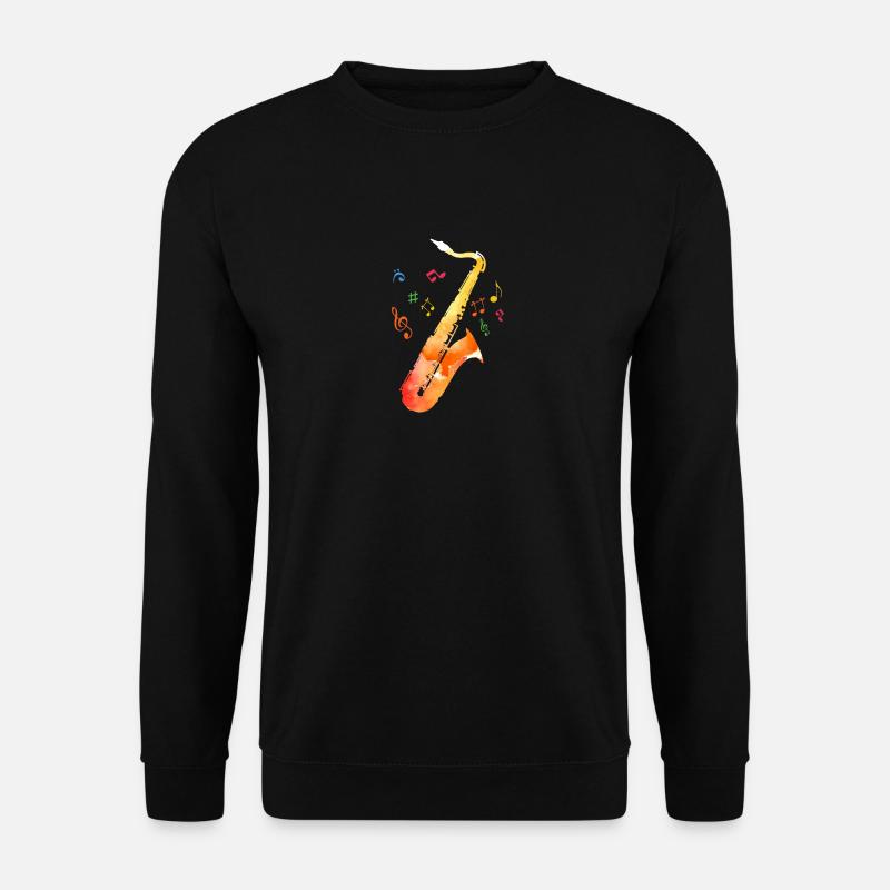 Saxophon Musiker - Unisex Pullover - Schwarz