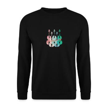 Violine - Unisex Pullover - Schwarz - Vorne - Alina (178cm) & Michal (187cm)