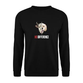 Animaux végétaliens végétaliens - Sweat-shirt Unisexe - noir - Devant - Alina (178cm) & Michal (187cm)