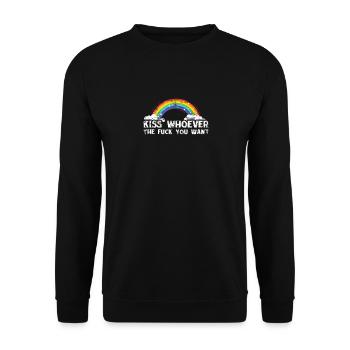 LGBTQ - Unisex Pullover - Schwarz - Vorne - Alina (178cm) & Michal (187cm)