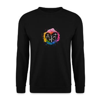 Art artist - Unisex Sweatshirt - black - Front - Alina (178cm) & Michal (187cm)