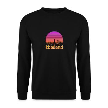 Thailand - Unisex Sweatshirt - black - Front - Alina (178cm) & Michal (187cm)