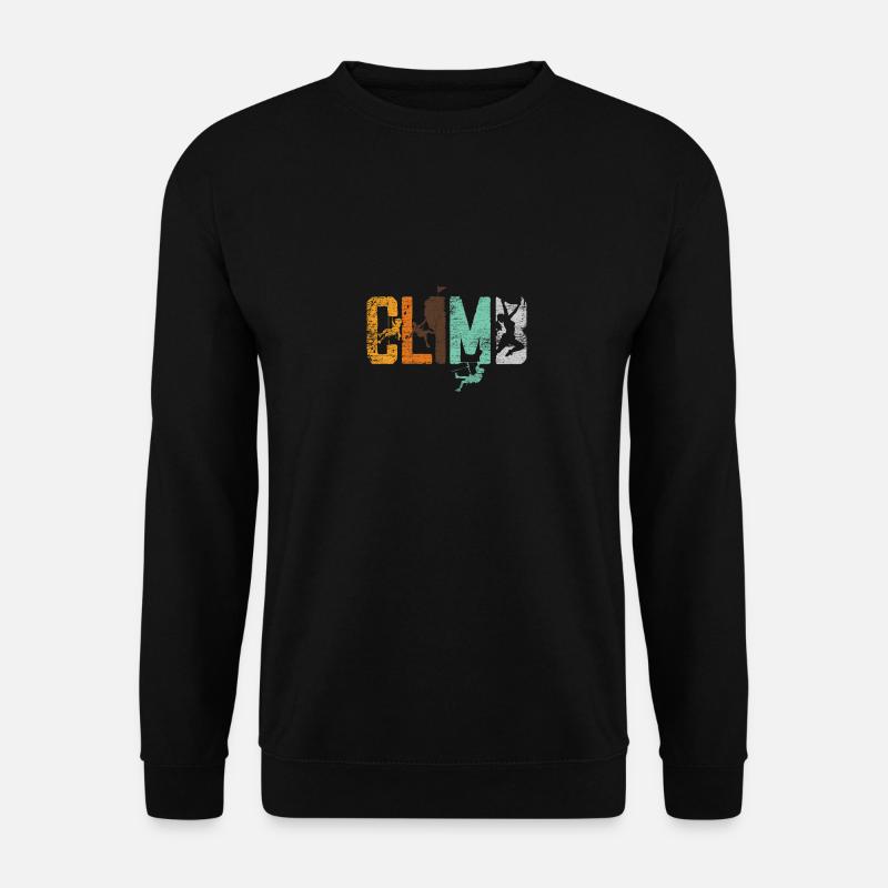 Klettern - Unisex Pullover - Schwarz