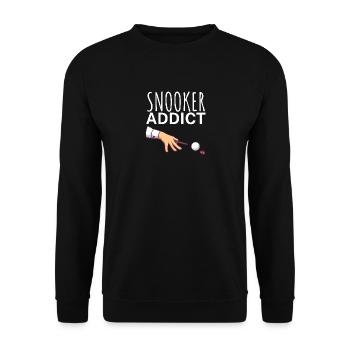 Accro au snooker - Sweat-shirt Unisexe - noir - Devant - Alina (178cm) & Michal (187cm)