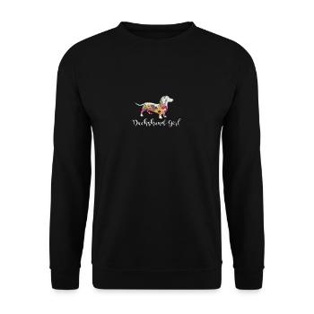 Fille de teckel - Sweat-shirt Unisexe - noir - Devant - Alina (178cm) & Michal (187cm)