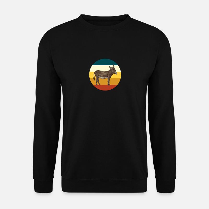 Retro donkey - Unisex Sweatshirt - black