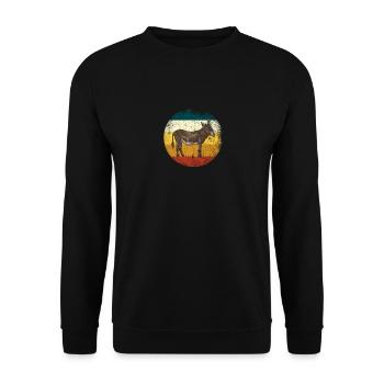 ass - Unisex Sweatshirt - black - Front - Alina (178cm) & Michal (187cm)