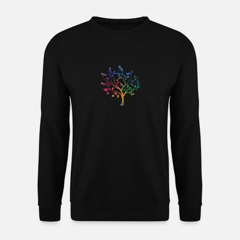 Dragonfly gift idea tree - Unisex Sweatshirt - black