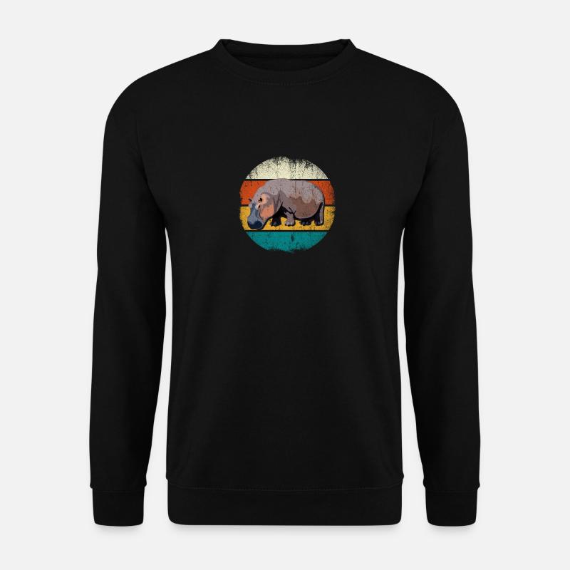 Hippopotame - Sweat-shirt Unisexe - noir