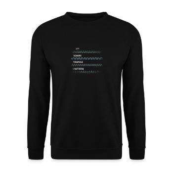 Physics science science physicist - Unisex Sweatshirt - black - Front - Alina (178cm) & Michal (187cm)