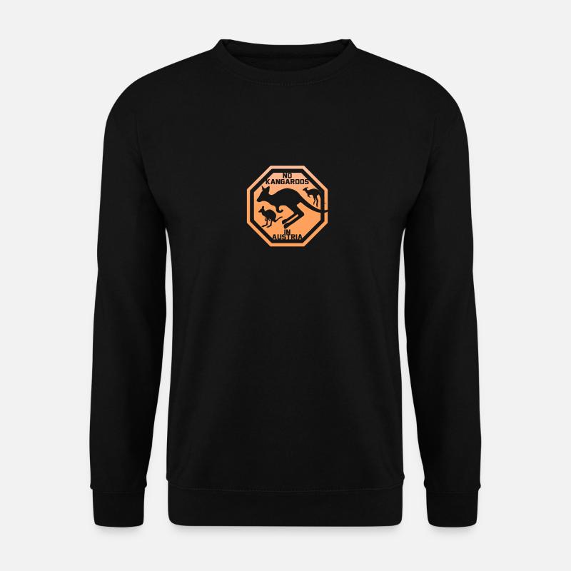 Känguru Australien Tier - Unisex Pullover - Schwarz
