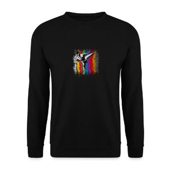 karaté - Sweat-shirt Unisexe - noir - Devant - Alina (178cm) & Michal (187cm)