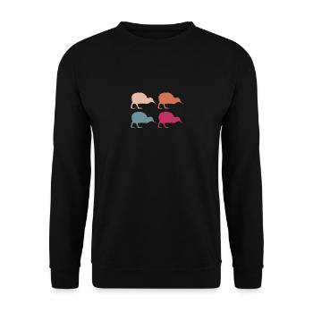 Nouvelle-Zélande Kiwi New Zealanders - Sweat-shirt Unisexe - noir - Devant - Alina (178cm) & Michal (187cm)