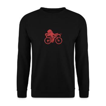 Octopus octopus bike - Unisex Sweatshirt - black - Front - Alina (178cm) & Michal (187cm)