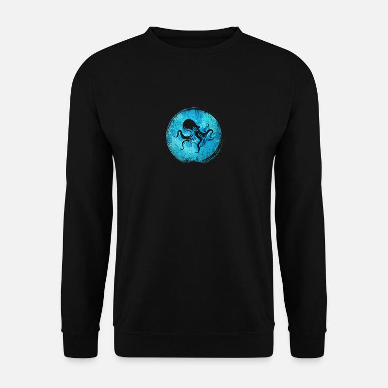 Oktopus - Unisex Pullover - Schwarz