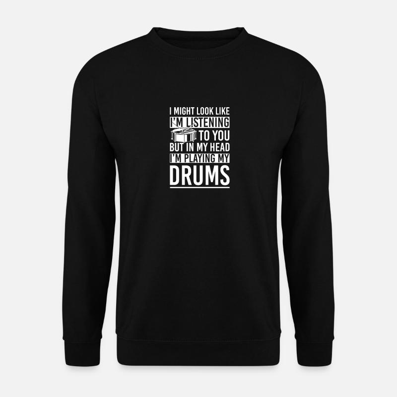 Percussion drums - Unisex Sweatshirt - black